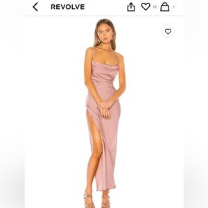Michael Costello x Revolve Braxton dress in Rose